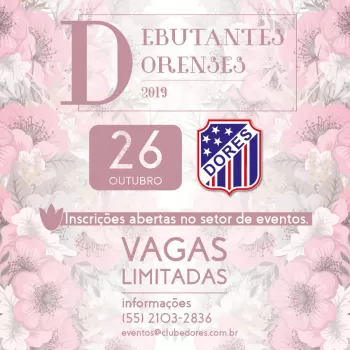 Debutantes Dorenses 2019: Inscrições abertas