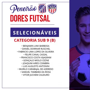 Peneirão Dores Futsal: Confira os atletas selecionáveis