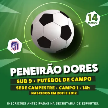 Peneirão Futebol de Campo sub 9