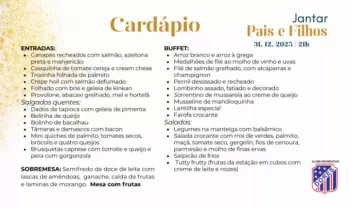 Jantar Pais e Filhos - Réveillon