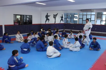 Treinamento com professores de Judô