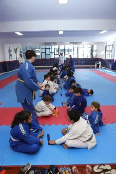 Treinamento com professores de Judô