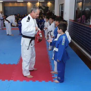 Treinamento com professores de Judô