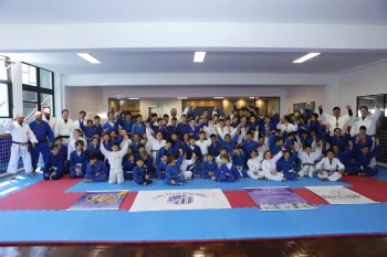 Treinamento com professores de Judô