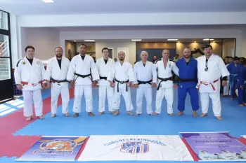 Treinamento com professores de Judô