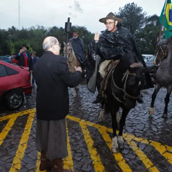 Chegada da Chama Crioula