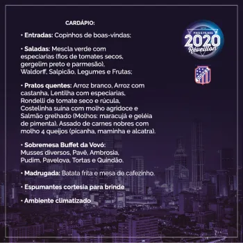 Réveillon 2020: últimos convites