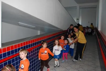 Treinamento de Evacuação de Local em caso de sinistro - Escola Doritos - Clube Dores