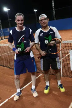 Categoria Sênior C: Campeão Carlos Heitor Moreira (à direita) e vice Alexandre Gelain (à esquerda)