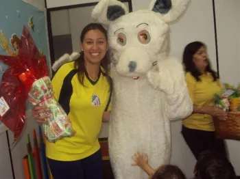 Chegada do Coelho na Escola Doritos
