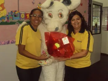 Chegada do Coelho na Escola Doritos