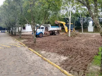 Estacionamento do refúgio dos boleiros