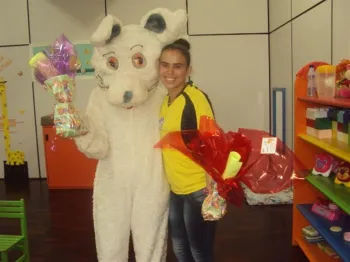 Chegada do Coelho na Escola Doritos