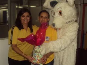 Chegada do Coelho na Escola Doritos