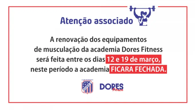 Dores Fitess será renovada