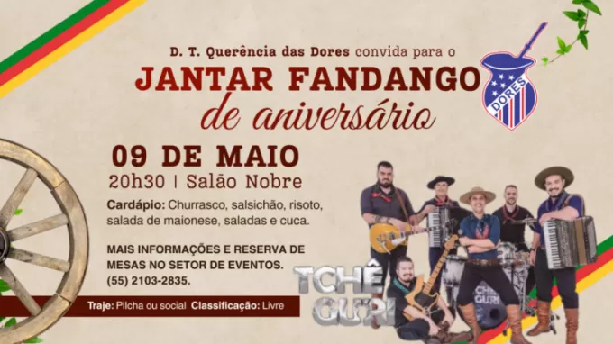 Jantar Fandango de Aninersário