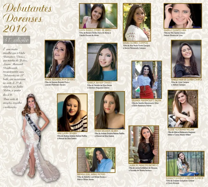 Debutantes Dorenses e DORESfest 2016