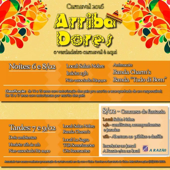 Arriba Dores: O verdadeiro Carnaval é aqui