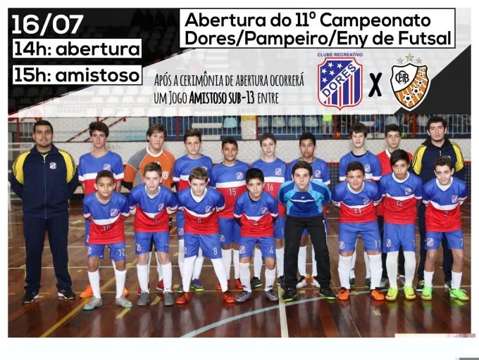 11º Campeonato Dores de Futsal inicia neste sábado