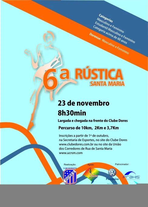 Cartaz 6ª Rústica de Santa maria